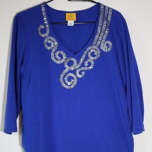 Ruby Rd Sequin Top (Large)